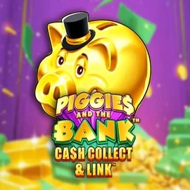 Official Slots logo: Piggies And The Bank Cash Collect &amp; Link by Origins at Spinaura Casino